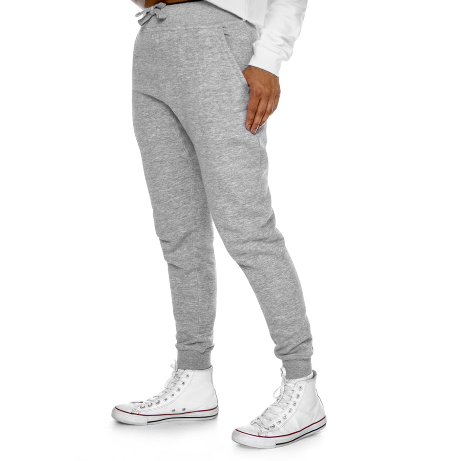 Saucy Unlimited Black Logo Heather Gray Premium Fleece Joggers