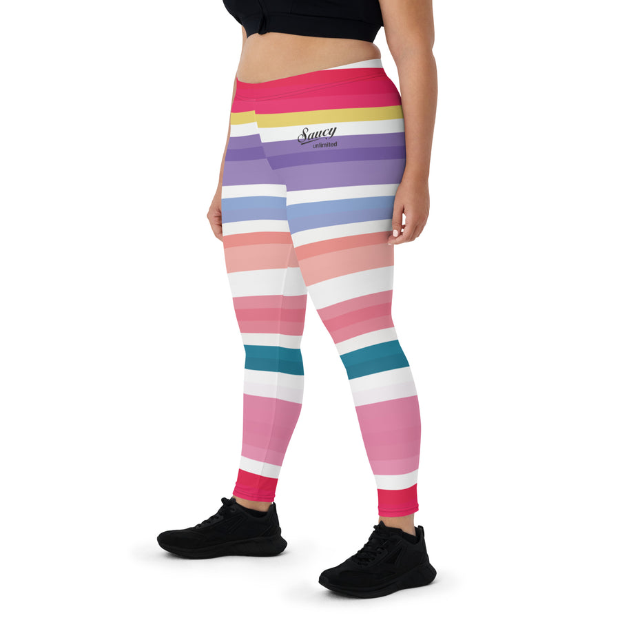 Saucy Unlimited colorful Stripes Leggings