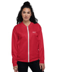 Saucy Unlimited Small White Logo Red Jacket