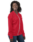 Saucy Unlimited Small White Logo Red Jacket