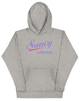 Saucy Unlimited Purple and Pink Logo Hoodie