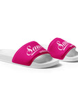 Saucy Unlimited White Logo Women's Pink Cover Slides